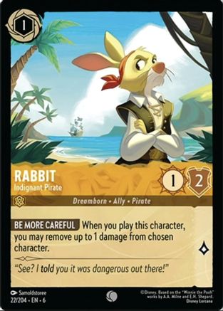Lapin - Pirate indigné (22/204) - Mer d'Azurite 