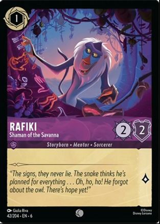 Rafiki - Chaman de la Savane (42/204) - Mer d'Azurite 