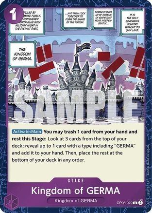 Royaume de GERMA (Jolly Roger Foil) (OP06-079) - Booster Premium - Le meilleur - Foil