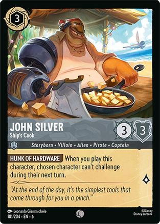 John Silver - Cuisinier du navire (181/204) - Mer d'Azurite 