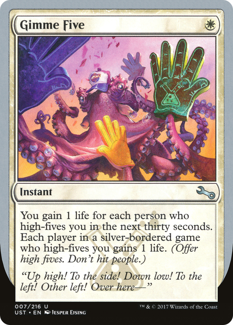 Gimme Five (UST-007) - Feuille instable 