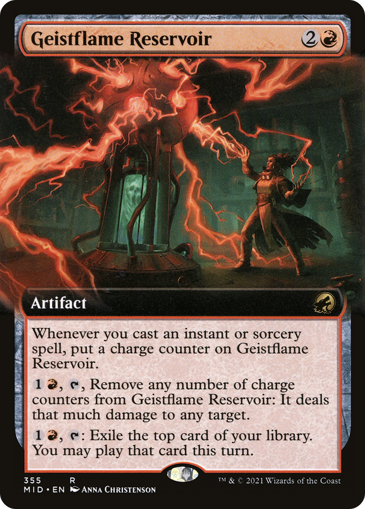 Geistflame Reservoir (Extended Art) (MID-355) - Innistrad: Midnight Hunt: (Extended Art)
