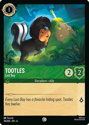 Tootles - Lost Boy (76/204) - Feuille froide de mer azurite 