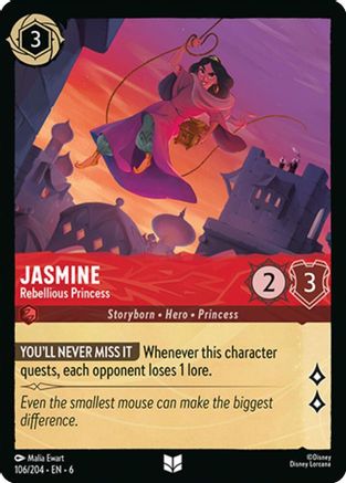 Jasmine - Princesse rebelle (106/204) - Mer d'Azurite 