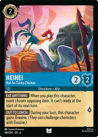 HeiHei - Poulet pas si compliqué (146/204) - Feuille froide de mer azurite 