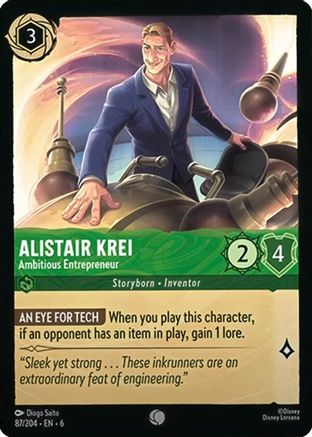 Alistair Krei - Entrepreneur ambitieux (87/204) - Mer d'Azurite 