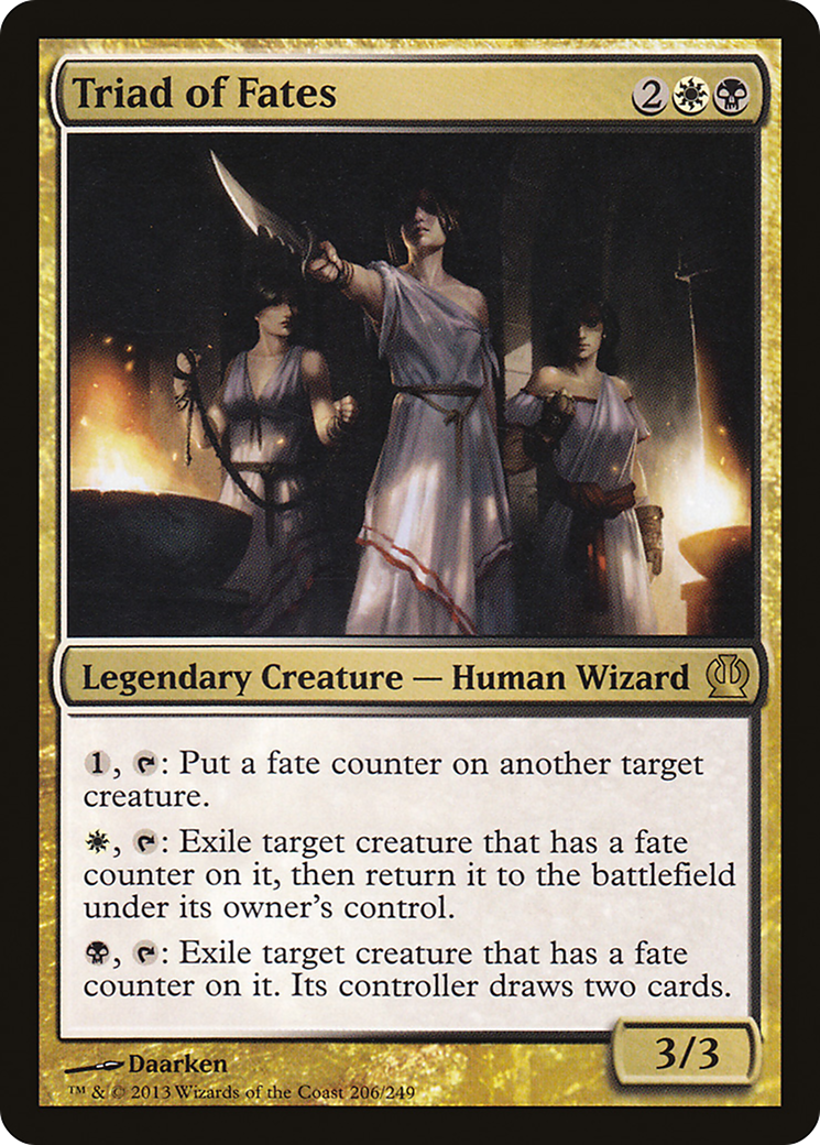 Triade des Destinées (THS-206) - Theros Foil 