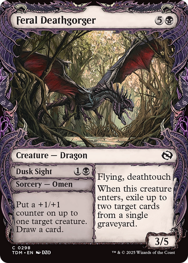 Feral Deathgorger (Vitrine) (TDM-298) - Tarkir : Dragonstorm 