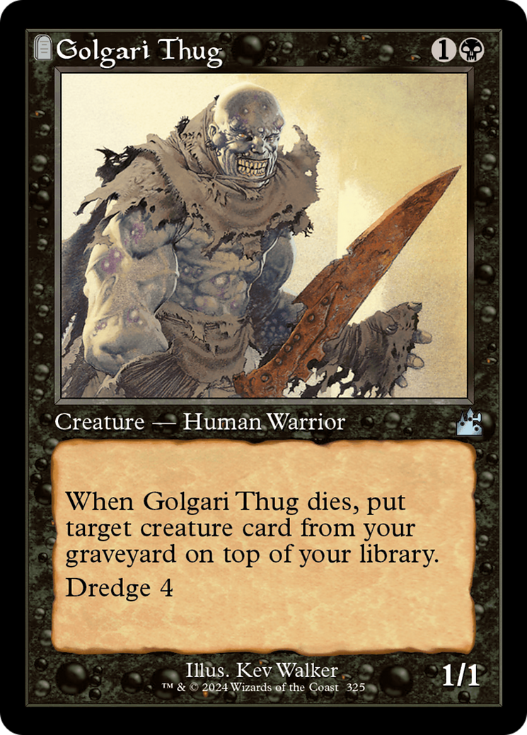 Golgari Thug (RVR-325) - Ravnica Remastered : (pierre tombale) 