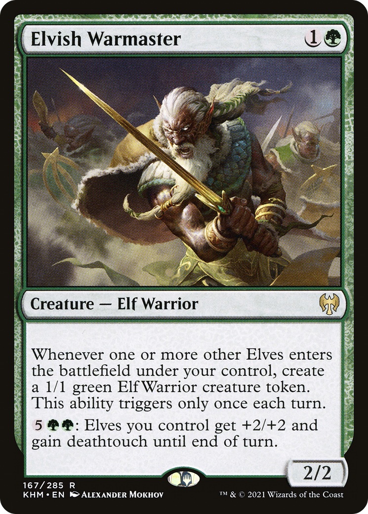 Maître de Guerre Elfique (KHM-167) - Kaldheim Foil