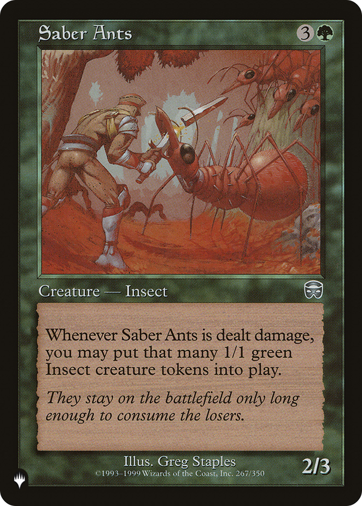 Saber Ants (LIST-MMQ-267) - The List
