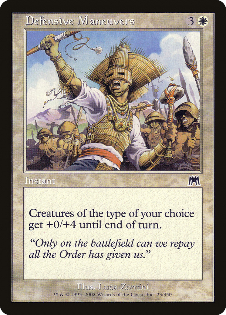 Manœuvres défensives (ONS-023) - Onslaught Foil 