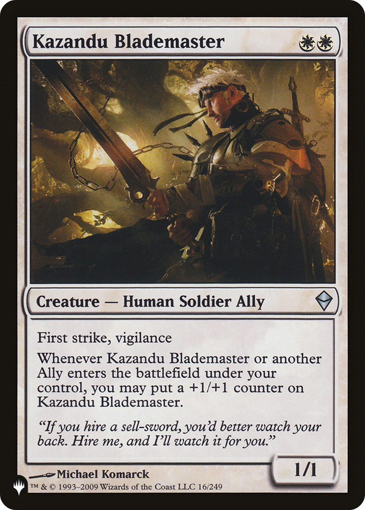 Kazandu Blademaster (LIST-ZEN-16) - The List