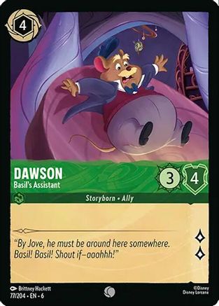 Dawson - L'assistant de Basil (77/204) - Feuille froide de mer d'azurite 