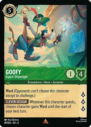 Goofy - Expert charpentier naval (89/204) - Feuille froide de mer azurite 