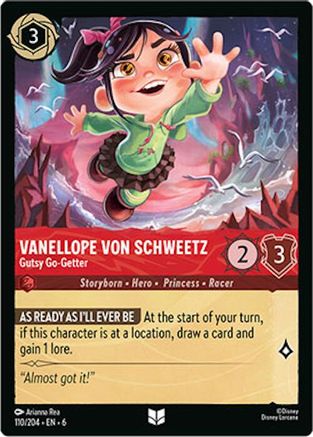 Vanellope von Schweetz - Gutsy Go-Getter (110/204) - Feuille froide de mer d'Azurite 
