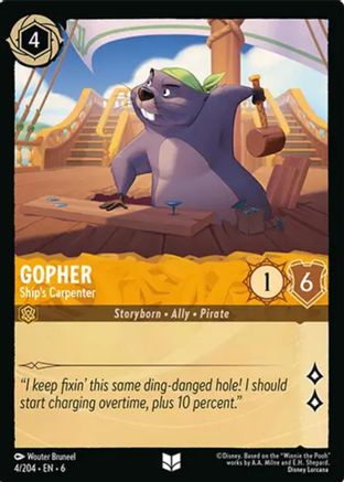 Gopher - Charpentier de navire (4/204) - Mer d'Azurite 