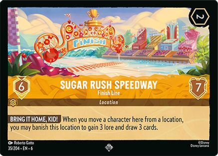 Sugar Rush Speedway - Ligne d'arrivée (35/204) - Azurite Sea Cold Foil 