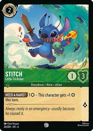 Stitch - Petit Farceur (26/204) - Mer d'Azurite 