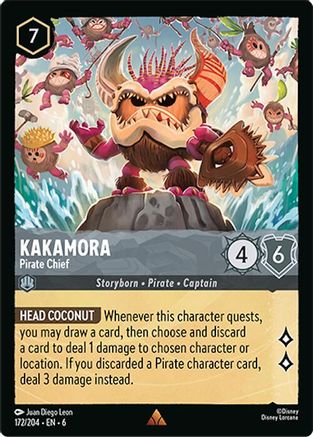 Kakamora - Chef pirate (172/204) - Feuille froide de mer d'azurite 