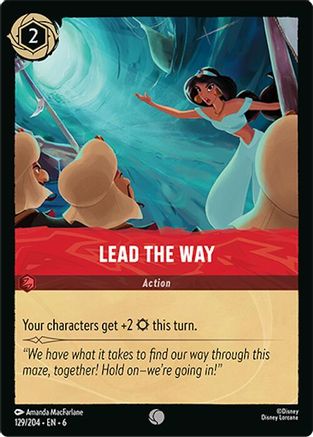 Lead the Way (129/204) - Feuille froide de mer azurite 