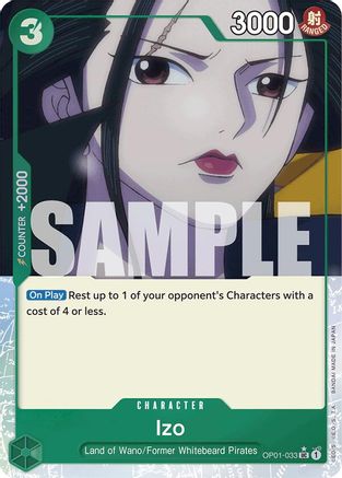 Izo (OP01-033) (Full Art) (OP01-033) - Booster Premium - Le meilleur - Foil