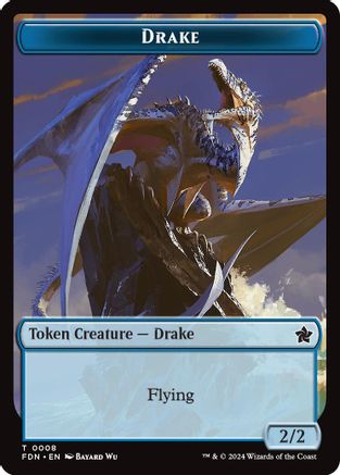 Drake // Jeton double face Gobelin (-8 // 18) - Fondations Foil 