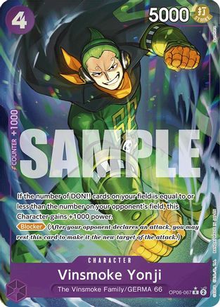 Vinsmoke Yonji (OP06-067) (Full Art) (OP06-067) - Booster Premium - Le meilleur - Feuille