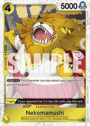 Nekomamushi (Jolly Roger Foil) (OP06-110) - Booster Premium - Le meilleur - Foil