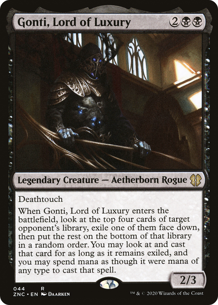 Gonti, Lord of Luxury (ZNC-044) - Zendikar Rising Commander