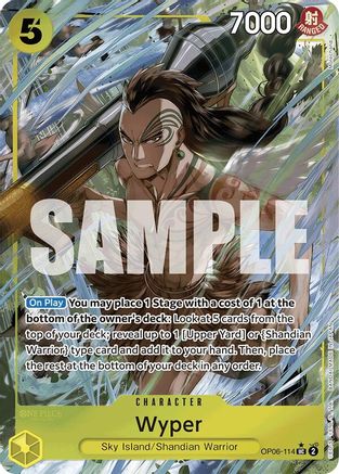 Wyper (Full Art) (OP06-114) - Booster Premium - Le meilleur - Foil