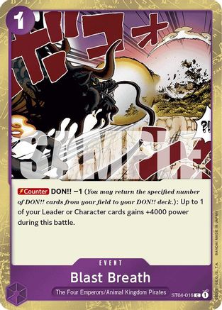 Blast Breath (Jolly Roger Foil) (ST04-016) - Booster Premium - Le meilleur - Foil