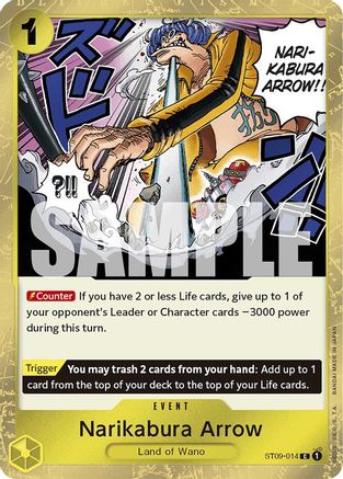 Narikabura Arrow (Jolly Roger Foil) (ST09-014) - Booster Premium - Le meilleur - Foil