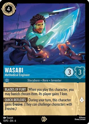 Wasabi - Ingénieur méthodique (13) - Cartes promotionnelles Disney Lorcana, feuille froide 