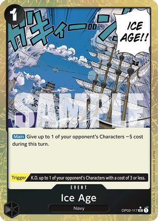 L'Âge de Glace (Papier Texturé) (OP02-117) - Booster Premium - Le Meilleur - Papier 