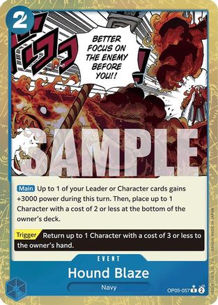Hound Blaze (Foil texturé) (OP05-057) - Booster Premium - Le meilleur - Foil 