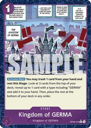 Royaume de GERMA (Foil texturé) (OP06-079) - Booster Premium - Le meilleur - Foil
