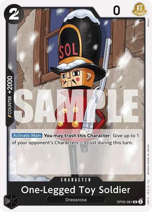 Soldat de plomb unijambiste (Réimpression) (OP05-081) - Booster Premium - Le meilleur - 