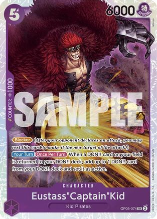 Eustass « Captain » Kid (Réimpression) (OP05-074) - Booster Premium - Le meilleur - Foil 