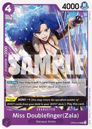 Miss Doublefinger (Zala) (Réimpression) (OP05-073) - Booster Premium - Le meilleur - 