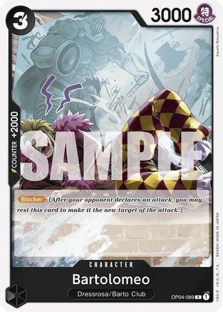 Bartolomeo (OP04-089) (Réimpression) (OP04-089) - Booster Premium - Le Meilleur - Foil 