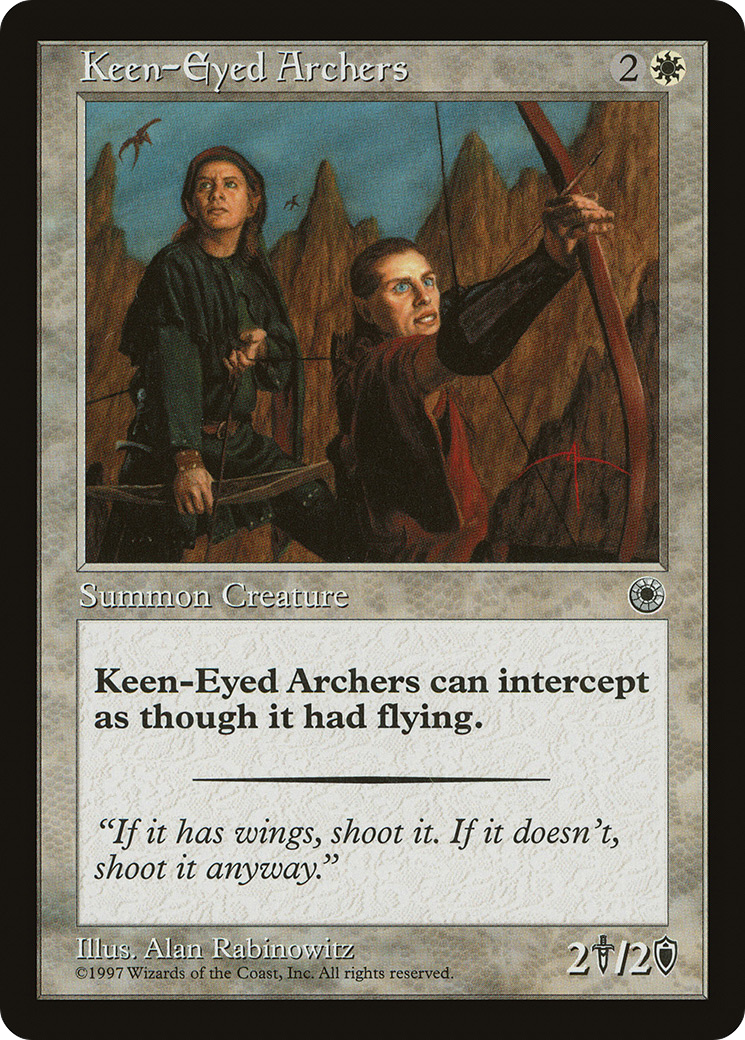 Archers aux yeux perçants (POR-019) - Portail 