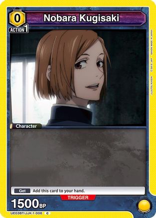 Nobara Kugisaki (006) (Box Topper Foil) (UE03BT/JJK-1-006) - Jujutsu Kaisen Foil