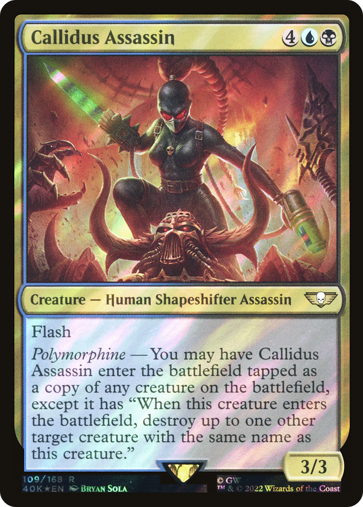 Callidus Assassin (40K-109★) - Commandant de Warhammer 40,000 Foil 