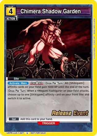 Chimera Shadow Garden (UE03BT/JJK-1-027) - Jujutsu Kaisen Release Event Cards
