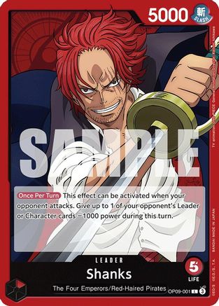 Shanks (001) (OP09-001) - Empereurs du Nouveau Monde 