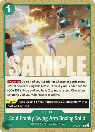 Soul Franky Swing Arm Boxing Solid (OP09-041) - Empereurs du Nouveau Monde 