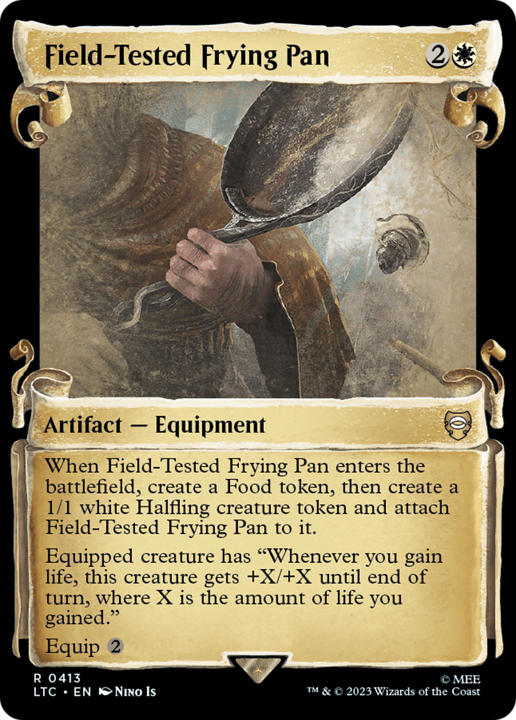 Field-Tested Frying Pan (Showcase Scrolls) (LTC-413) - Tales of Middle-earth Commander: (Showcase) Foil