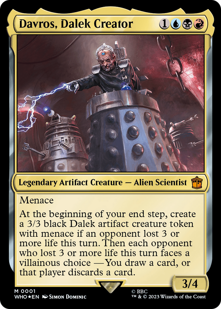 Davros, Dalek Creator (WHO-001) - Doctor Who Foil