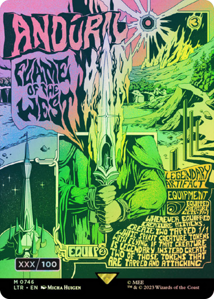 Andúril, Flame of the West (LTR-746) - The Lord of the Rings: Tales of Middle-earth (Borderless) Foil